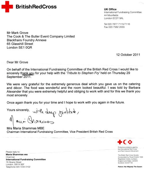 TC&TB event carering clients British Red Cross